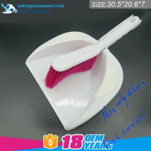 Akbrand Dustpan Brush Broom con decorazione sulla paletta